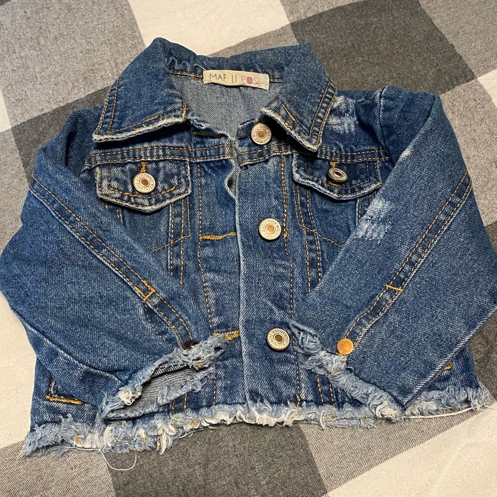 Mae Li Rose denim jacket